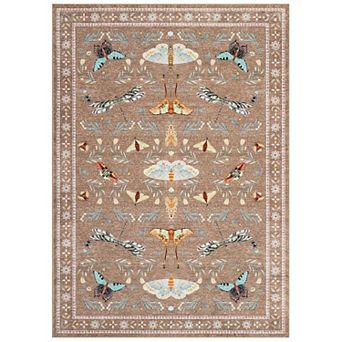 Insect Area Rugs Runner Rugs, Boho Washable Throw Carpets for Living Room Bedroom Nursery Hallway
