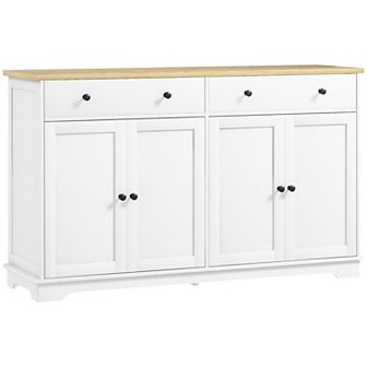 HOMCOM Sideboard Cabinet with Storage Drawers Adjustable Shelves