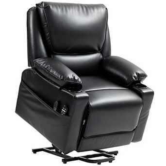 HOMCOM Lift Recliner Chair, Power Lift Sofa with Massage and Heat