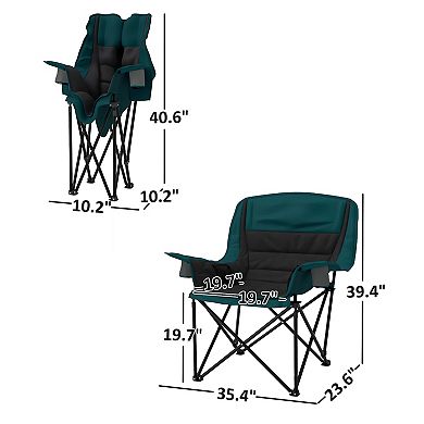 Outsunny Camping Chair for Adults, Portable Folding Chair