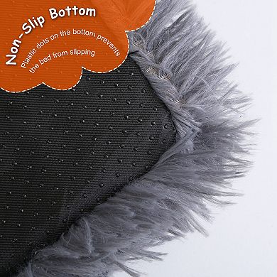 Soft Plush Dog Bed Crate Mat Cozy Warm Pet Cushion Mattress for Small & Medium Dogs