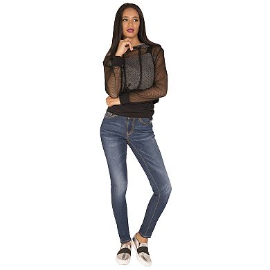 Women's Medium Vintage Stretch Denim Skinny Jeans