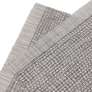 Dainty Home Knotted Boucle Border Woven Vinyl Reversible Rectangular Placemat Set Of 6