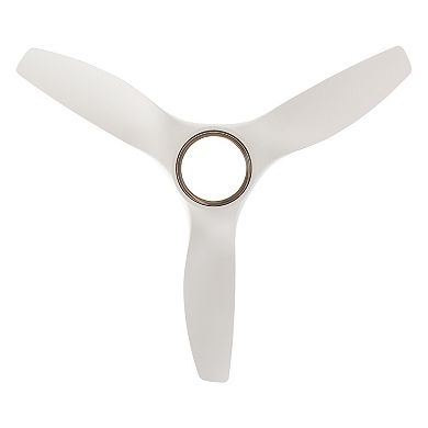 52" Modern Dimmable Smart Propeller Ceiling Fan with Light and Remote, App Control, Voice Control