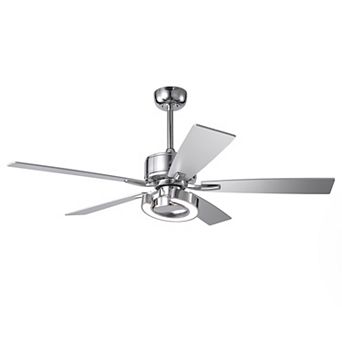 52-Inch Modern Intergatred LED Reversible Ceiling Fan with Light and Remote