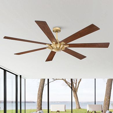 72" Farmhouse Wooden 7-Blade Reversible Windmill Ceiling Fan without Light