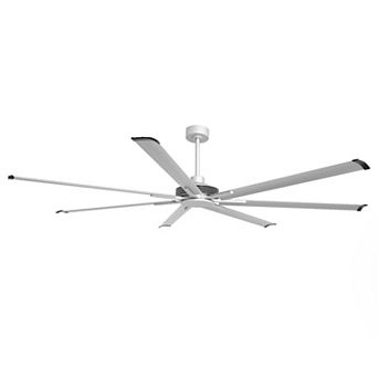 84" Industrial Aluminum 7-Blade Extra Large Ceiling Fan with Remote
