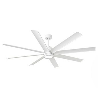 72" Modern Acrylic Lens Dimmable Smart Ceiling Fan with Light and Remote, App Control, Voice Control