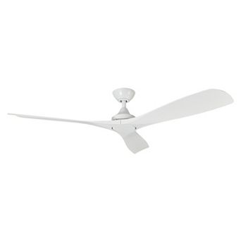 52" Modern Indoor Outdoor Propeller Ceiling Fan with Remote, No Light