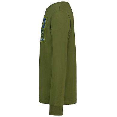 Boys 8-20 Under Armour Logo Core Cuff Long Sleeve Tee