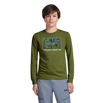 Boys 8-20 Under Armour Logo Core Cuff Long Sleeve Tee