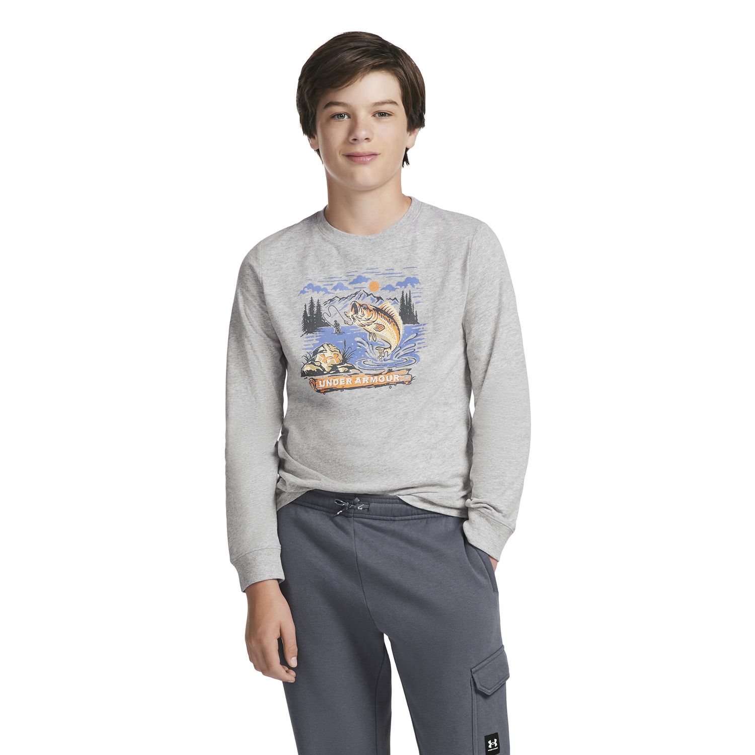 Футболка Under Armour Fishing Graphic для мальчиков — фото 1