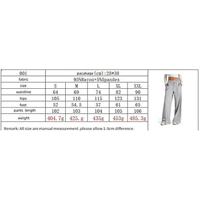 Oversized Wide Leg Sweatpants Drawstring Baggy Straight Leg Track Pants Casual Plain Pockets