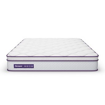 Sersper 14" 5-Zone Support Hybrid Mattress - Medium Firm for Optimal Back Relief & Edge Support​
