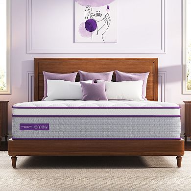 Sersper 14" 5-Zone Support Hybrid Mattress - Medium Firm for Optimal Back Relief & Edge Support​