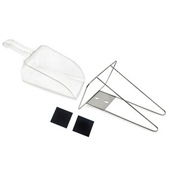 Commercial Ice Scoop with Metal Holder; 58oz Capacity for Ice or Ingredients