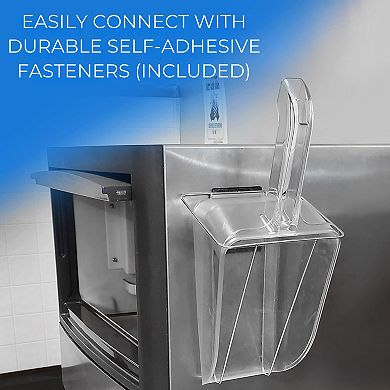 Commercial Ice Scoop with Metal Holder; 58oz Capacity for Ice or Ingredients