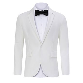 Blazer for Men One Button Lapel Suit Jacket Casual Business Jackets