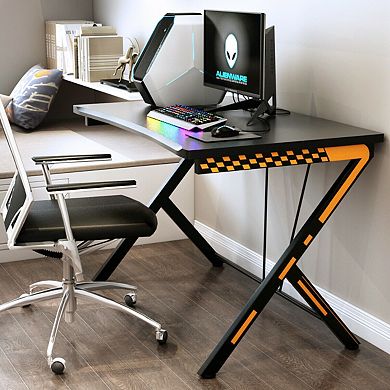 Costway Gaming Desk Computer Laptop Table Workstation Home Office Ergonomic New