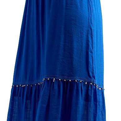 Women's AB Studio Crochet Trim Hem Skirt