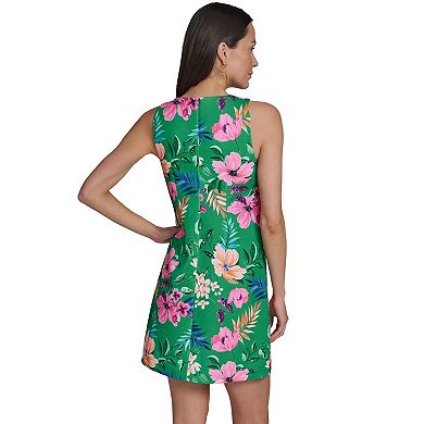 Women's Harper Rose Lace Trim Printed Shift Dress
