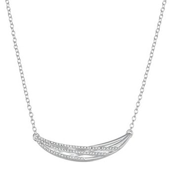 Napier Silver-Tone Shine Bright Frontal Necklace