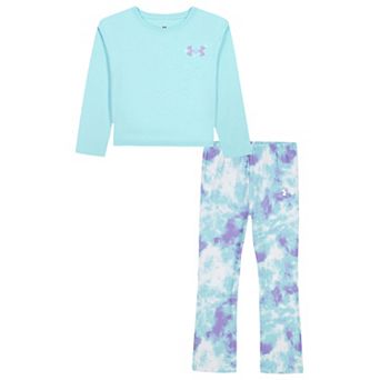 Baby & Toddler Girl Under Armour Long Sleeve Top & Flare Pant Set