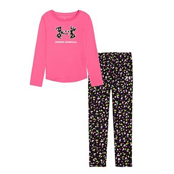 Baby & Toddler Girl Under Armour Long Sleeve Top & Leggings Set
