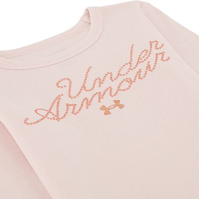 Baby & Toddler Girl Under Armour Long Sleeve Top & Cargo Pants 2-Piece Set