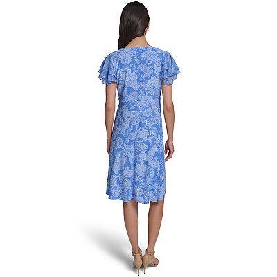 harper rose fit and flare dress Women's Harper Rose Sleeveless V-Neck Fit & Flare Midi Dress