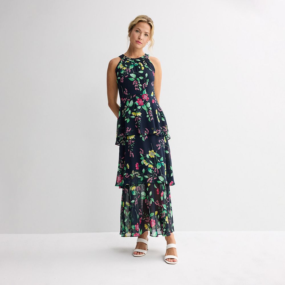 pink chiffon dress long Tiered A-line Sweetheart Neck Prom Dresses With Bow, MP980 The off 21 club, new york Color:NAVY/WHITE STRIPE SALE DRESSES