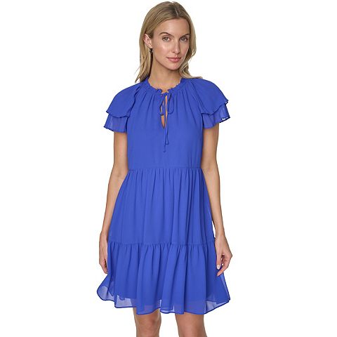 Женские платья Harper Women's Harper Rose Ruffle Sleeve Tiered Mini Dress