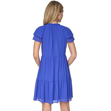 Women's Harper Rose Ruffle Sleeve Tiered Mini Dress