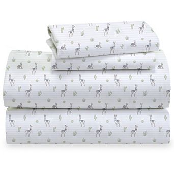 California Design Den 100% Organic Cotton Sheet Set - Cool and Crisp Percale Weave, Deep Pockets