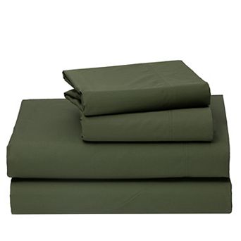 California Design Den 100% Organic Cotton Sheet Set - Cool and Crisp Percale Weave, Deep Pockets