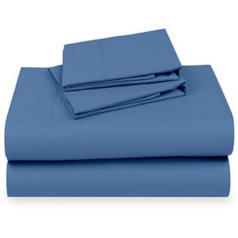 California Design Den 100% Organic Cotton Sheet Set - Crisp Percale Weave, Deep Pockets