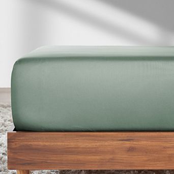 California Design Den Deep Pocket Fitted Sheet Only - Soft 100% Cotton Sateen, All Around Elastic