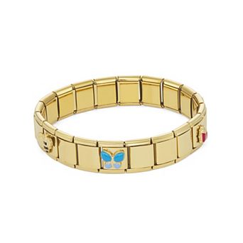 Napier Gold Tone Butterfly Stretch Bracelet
