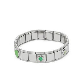 Napier Silver Tone Sealife Stretch Bracelet