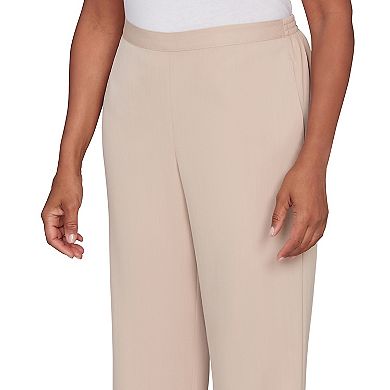 Alfred Dunner Side Seam Pocket Average Length Twill Pants