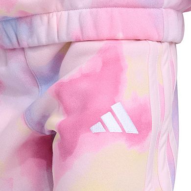Girls 4-6x adidas 2-Piece Long Sleeve Flutter Sleeve Pullover & Pant Set