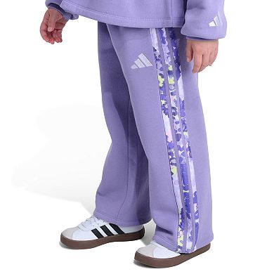Girls 4-6x adidas 2-Piece Long Sleeve Peplum Waist Pullover & Pant Set