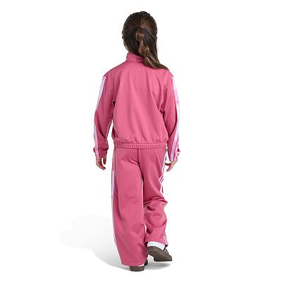 Girls 4-6x adidas 2-Piece Long Sleeve 3-Stripe Jacket & Wide Leg