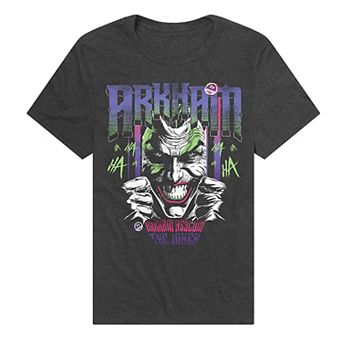 Men's DC Comics Batman Joker Arkham Haha Graphic Tee