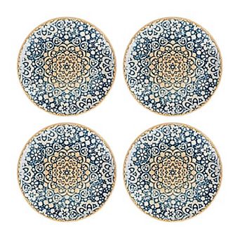 Alhambra dia.7.5" Round Decorated Porcelain Plate (Set of 4)