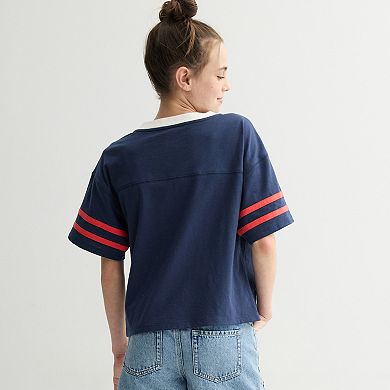 Girls 6-20 SO® Short Sleeve Jersey T-shirt in Regular & Plus Size