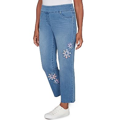 Women’s Alfred Dunner Floral Applique Detail Pants