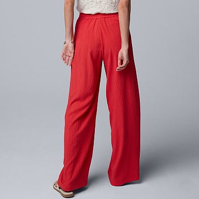 Women's Simply Vera Vera Wang Elastic Waist Wide Leg Pants