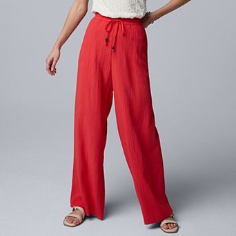 Women's Simply Vera Vera Wang Elastic Waist Wide Leg Pants