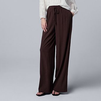 Women's Simply Vera Vera Wang Elastic Waist Wide Leg Pants